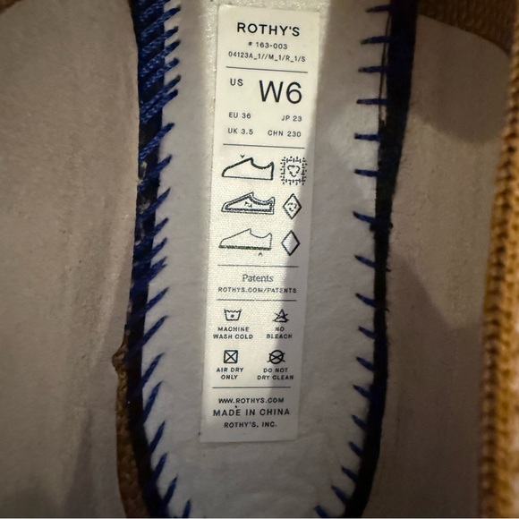 Rothy’s The Lug Loafer Teak Herringbone Women’s 6 Chunky Preppy Merino Wool Shoe - Picture 8 of 9